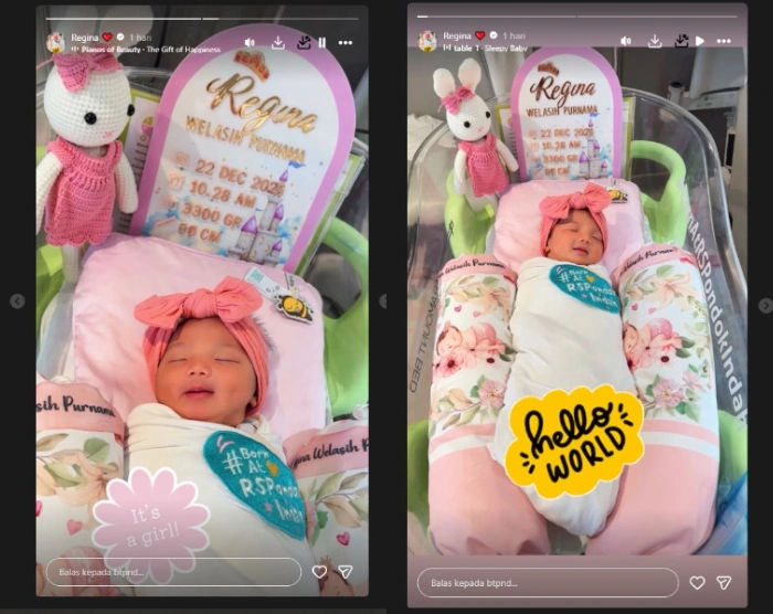 Anak Ketiga Puput Nastiti Devi [Sumber: Instagram Btpnd]