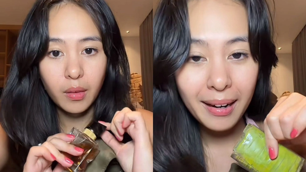 Lemper di tas Nanda yang jadi perdebatan netizen di media sosial. [TikTok]