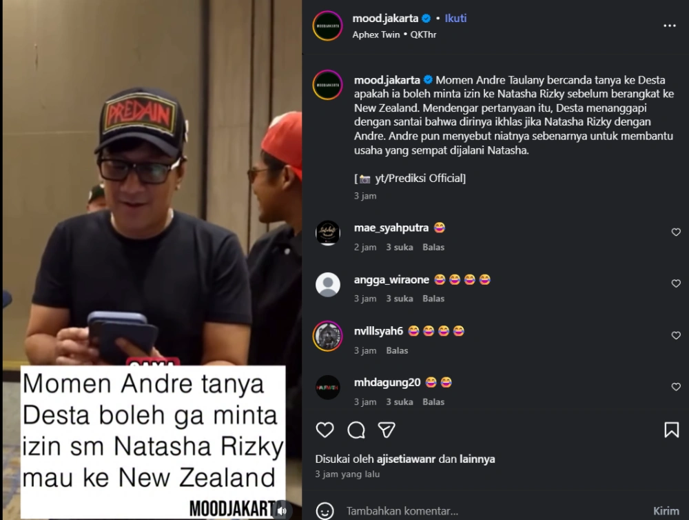 Andre Taulany Izin Ke Desta Cc Instagram