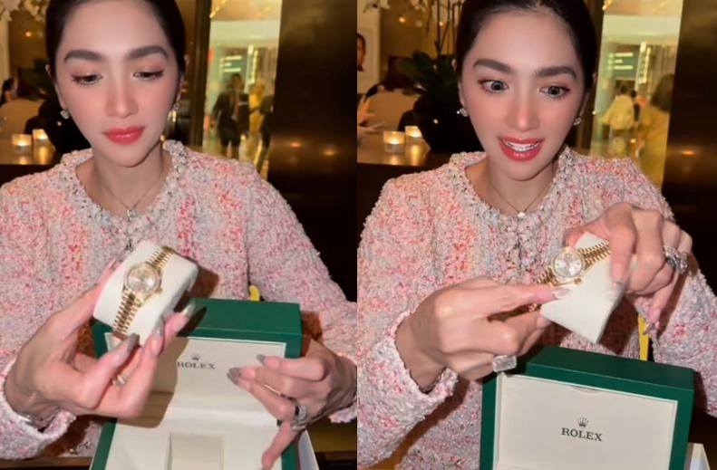 Angel Karamoy Dapat Jam Rolex Dari Sang Kekasih Instagram