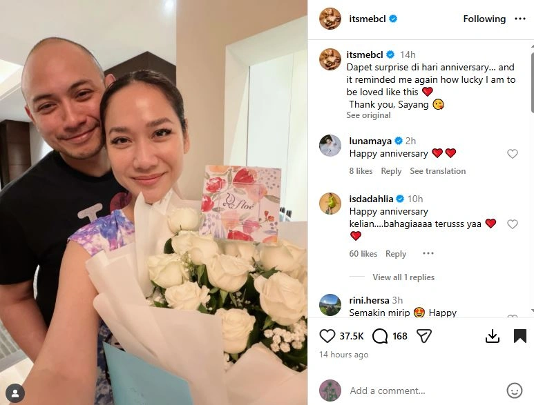 Anniversary Pernikahan Bcl Dan Tiko Aryawardhana Instagram Itsmebcl