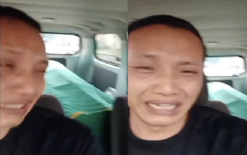 Anwar Satibi Saat Menangisi Nizam Syafei Putranya [Sumber: Tiktok]