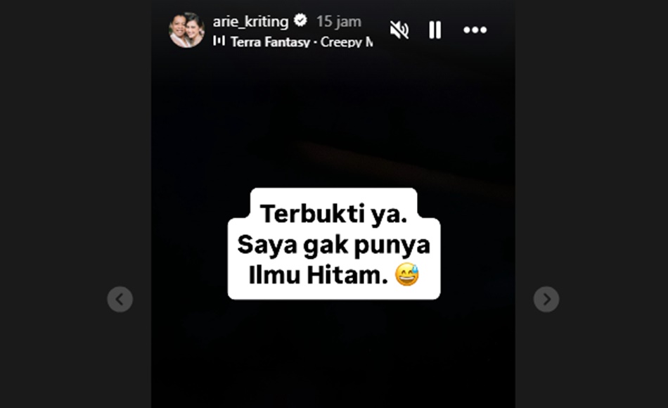 Respons Arie Kriting Usai Aksi Cosplay Dukung Jadi Sorotan [Instagram]