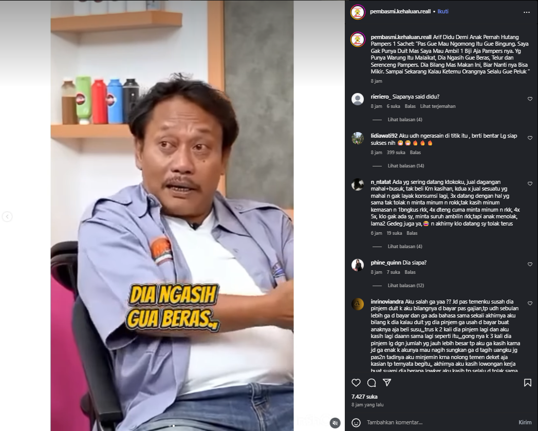 Arief Didu Kenang Kisah Pilu Yang Pernah Dialaminya (Instagram)