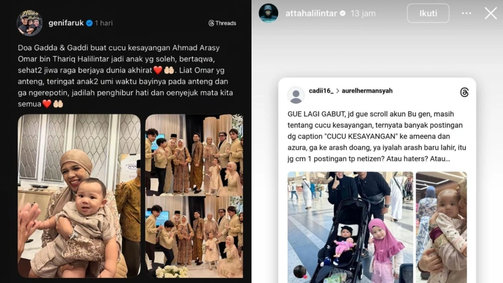 Heboh postingan Geni Faruk soal cucu kesayangan. [Instagram]