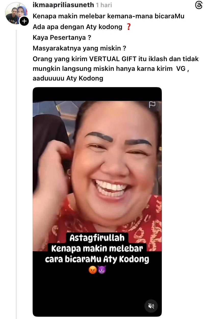 Aty Kodong Jadi Sorotan (Threads)