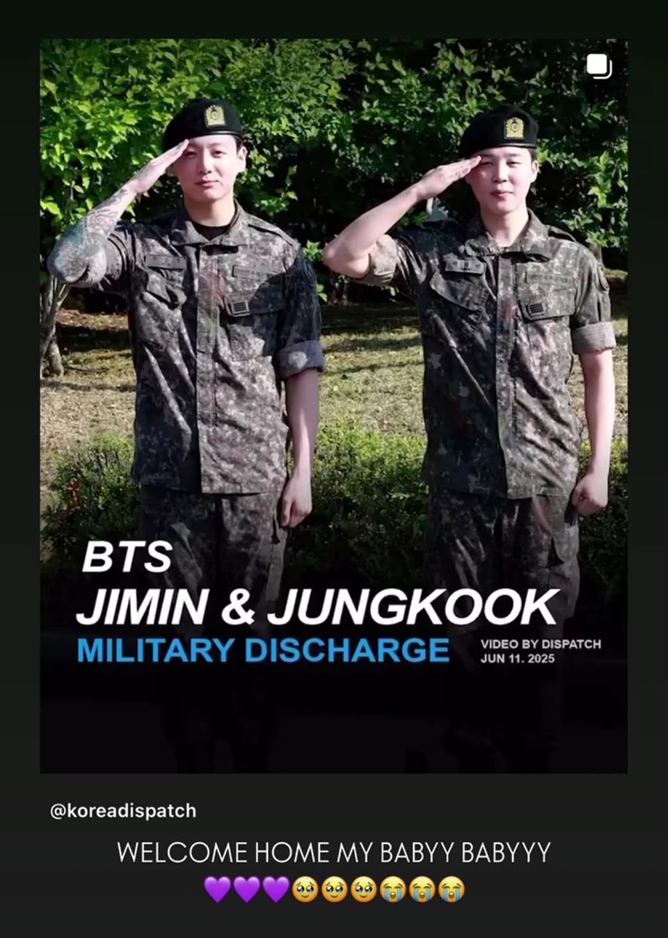 BTS Selesai Wamil Audi Marissa Ikut Sambut Gembira [Instagram]