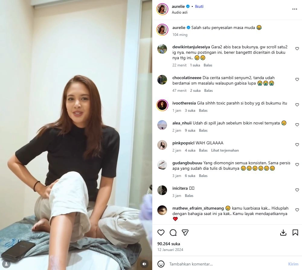 Aurelie Moeremans Curhat Gagal Ikut Miss Indonesia Gegara Disuruh Pakai Tato Oleh Mantan [sumber: Instagram Aurelie]