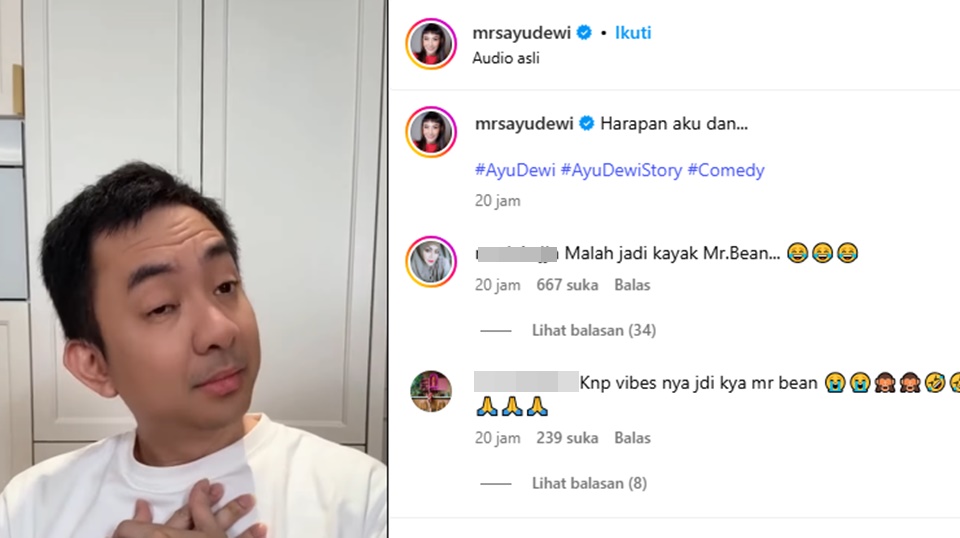 Ayu Dewi Minta Suami Ikut Kim Seon Ho Smile Challenge [Instagram]