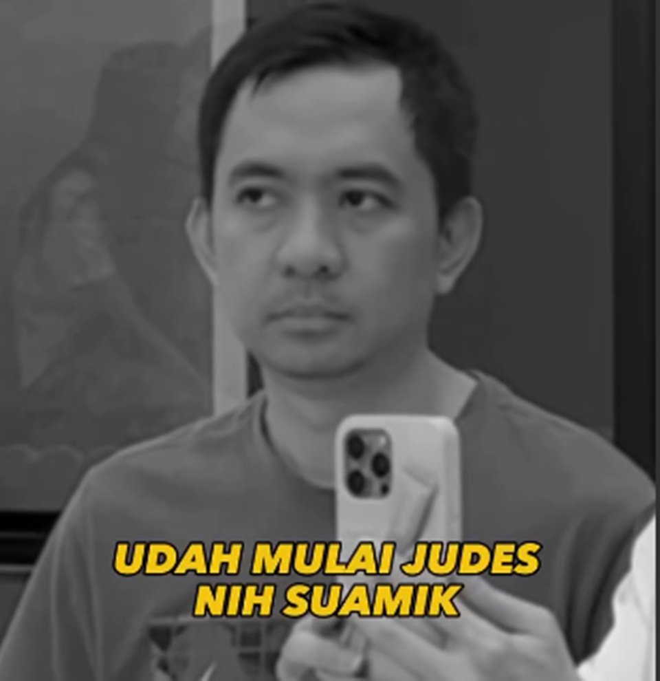 Ekspresi Suami Ayu Dew Saat Diajak Ngonten [Instagram]