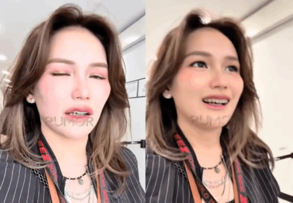 Ayu Ting Ting nonton konser ATEEZ di Singapura. [Instagram/Rumorid]