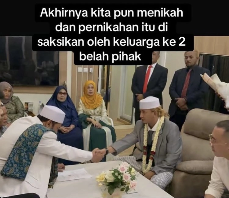 Bahar Bin Smith Saat Nikahi Helwa Bachmid (Instagram)