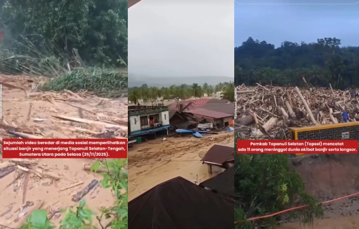 Banjir Bandang Dan Tanah Longsor Di Tapanuli Selatan Cc Tiktok
