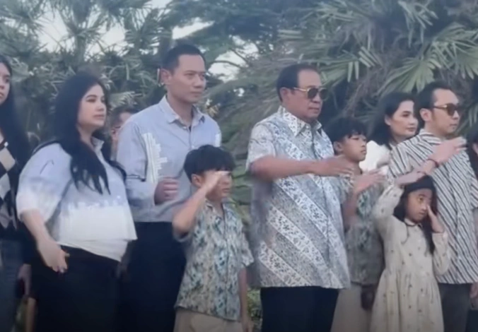Berapa umur Annisa Pohan tetap aktif dampingi AHY meski hamil tua. [TikTok]