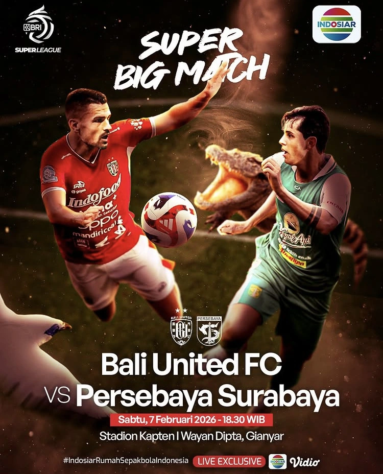 Bri Super League Indosiar Bali United Vs Persebaya [Instagram]