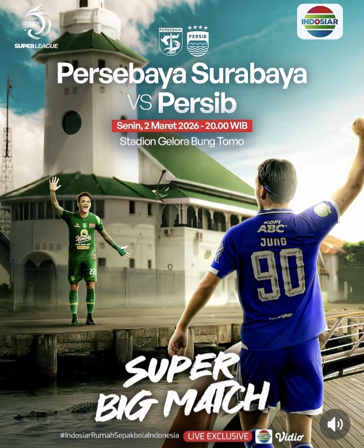 Bri Super League Indosiar Persebaya Vs Persib [Instagram]