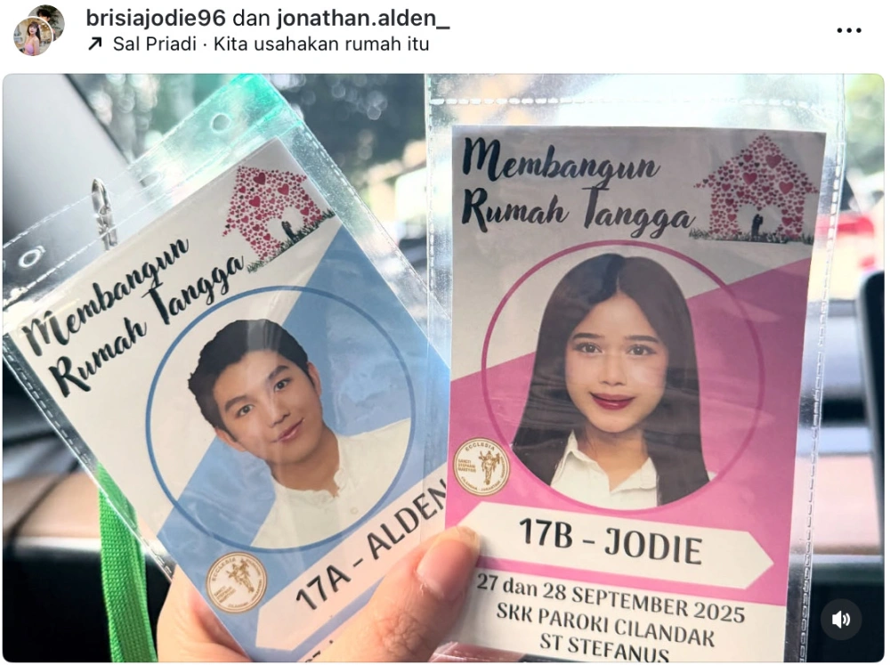Brisia Jodie Dan Jonathan Alden Mengikuti Kursus Pranikah Di Gereja Katolik Santo Stefanus Cilandak Instagram Brisiajodie96