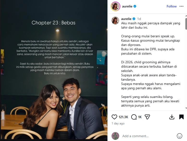 Buku Broken Strings Dibahas Dpr Ri [Sumber: Instagram Aurelie]