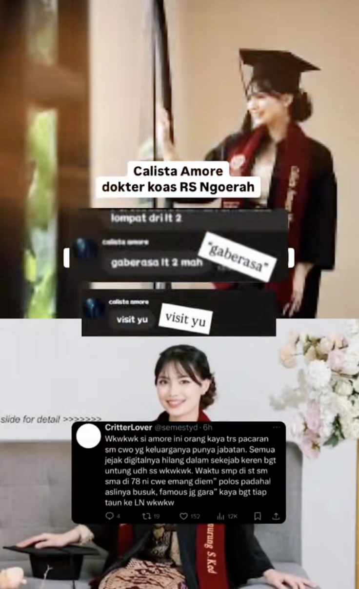 Calista Amore Pembully Timothy Anugerah Saputra. [TikTok]