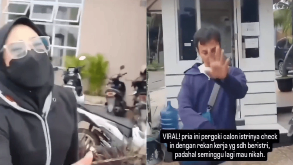 Calon Istri Dipergoki Check In Hotel Dengan Pria Beristri [Sumber: X]