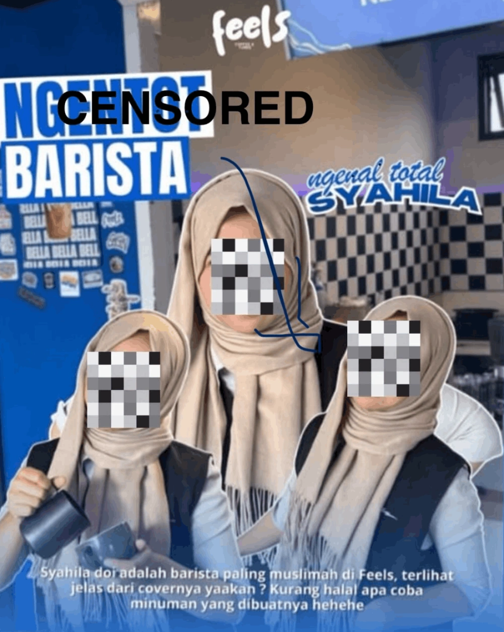 Campaign feels coffee dinilai rendahkan wanita. [Instagram/Feels Coffee]
