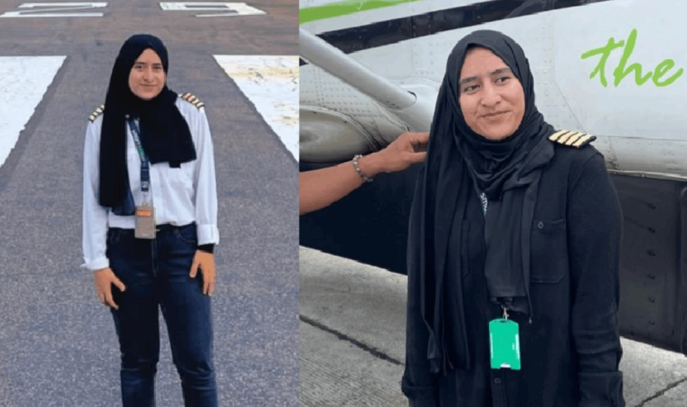 Capt Tania Karima Sofyan, pilot yang berhasil mendarat darurat di Nabire. [Instagram]