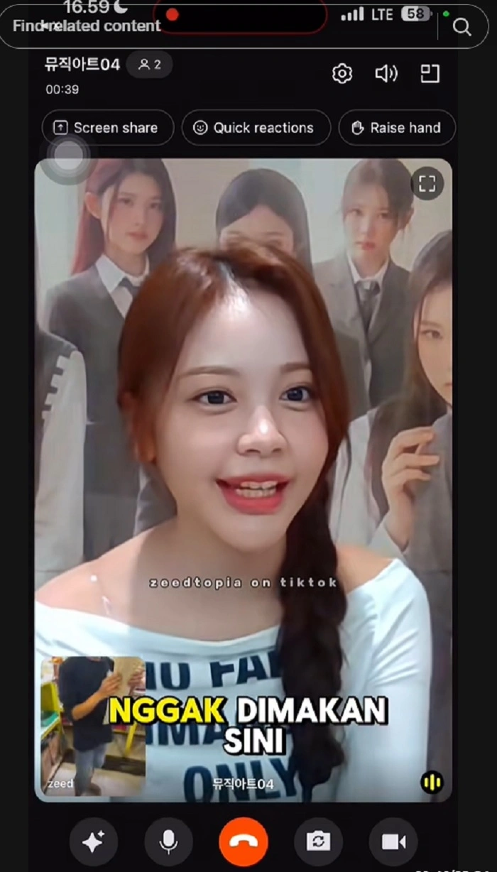 Carmen H2h Memilih Menu Nasi Padang Saat Fancall Penggemar Di Indonesia Tiktok Zeedtopia