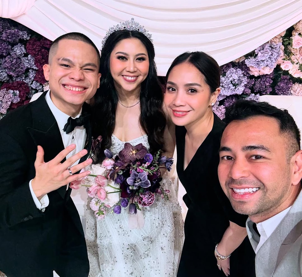 Raffi Ahmad dan Nagita Slavina Hadiri Pernikahan Cellos - Natasha Putri [Instagram]