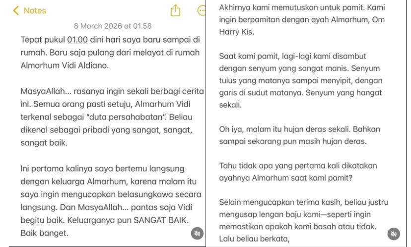 Cerita Chua Kotak Saat Melayat Ke Rumah Duka Vidi Aldiano Instagram