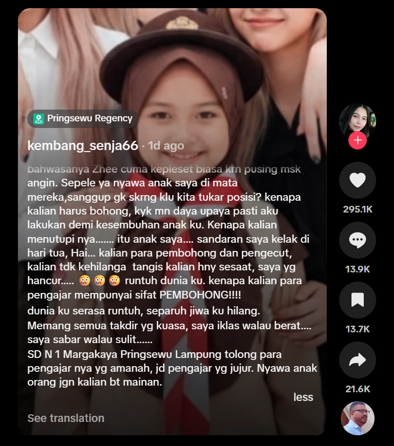 Cerita Ibu Di Lampung Anaknya Meninggal Karena Terpeleset Saat Pramuka Cc Tiktok