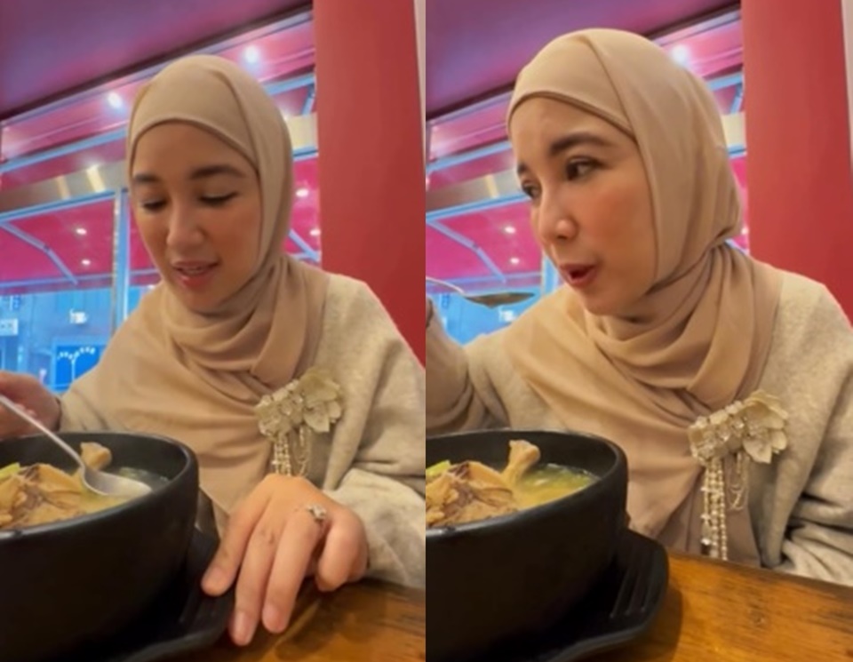 Chacha Frederica Cobain Samgyetang Halal di Korea [Instagram]
