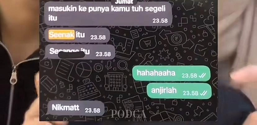 Chat Lutfi Ke Selingkuhannya