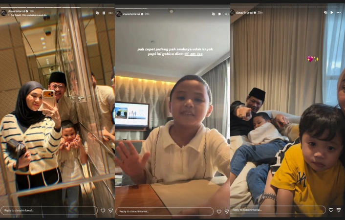 Clara Shinta Harmonis Bareng Suami Dan Anak Cc Instagram
