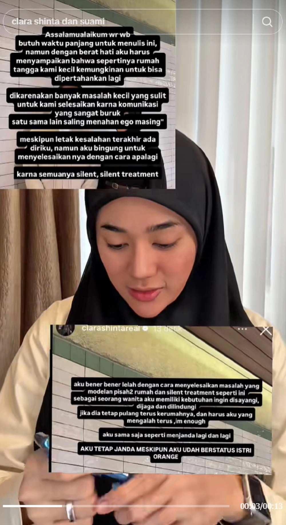 Clara Shinta Mengaku Rumah Tangganya Sulit Untuk Dipertahankan Tiktok Randomvideooo20