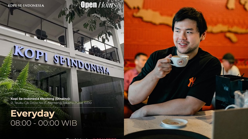 Kopi Se-Indonesia, Coffee Shop Milik Nicholas Sean yang Buka Cabang Baru di Menteng