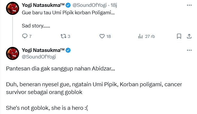 Akun yang Disomasi Abidzar Al Ghifari