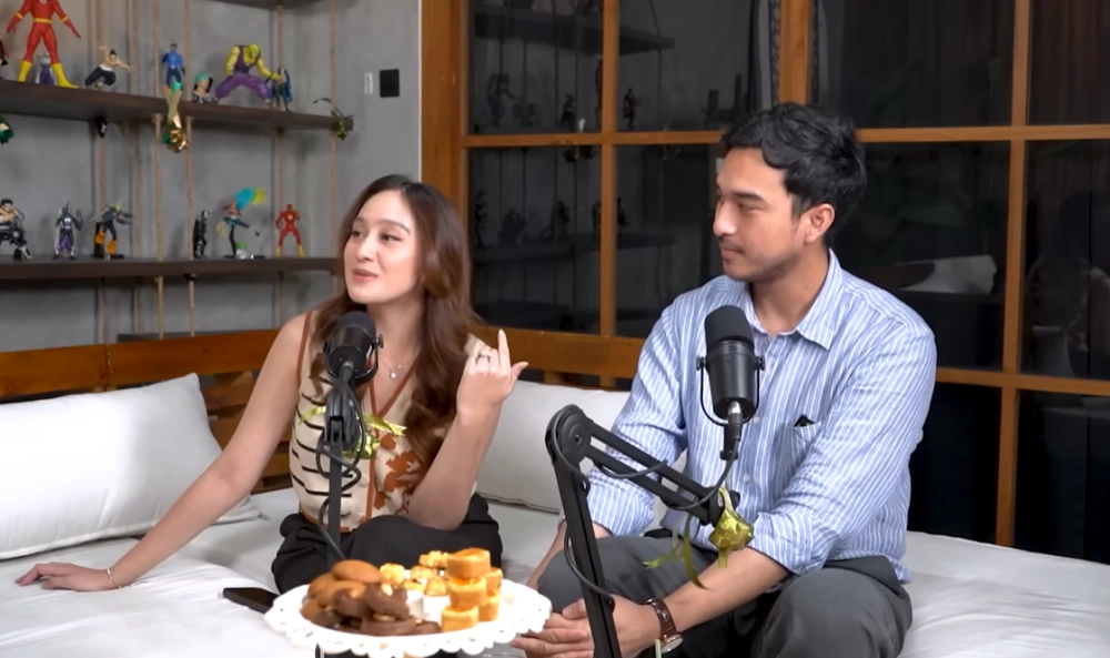 Cuplikan Salshabilla Adriani dan Ibrahim Risyad di Podcast. [YouTube]