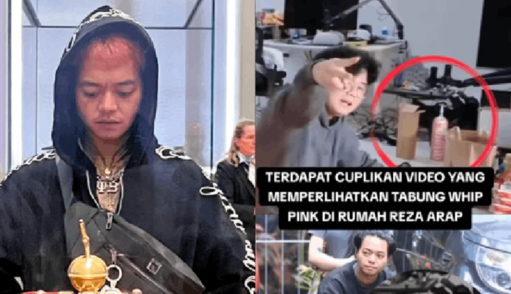 Cuplikan Video Yang Menampilkan Tabung Whip Pink Di Rumah Reza Arap 1