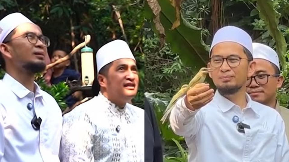 Irfan Hakim Merinding Ustaz Adi Hidayat Diserbu Hewan Peliharaannya