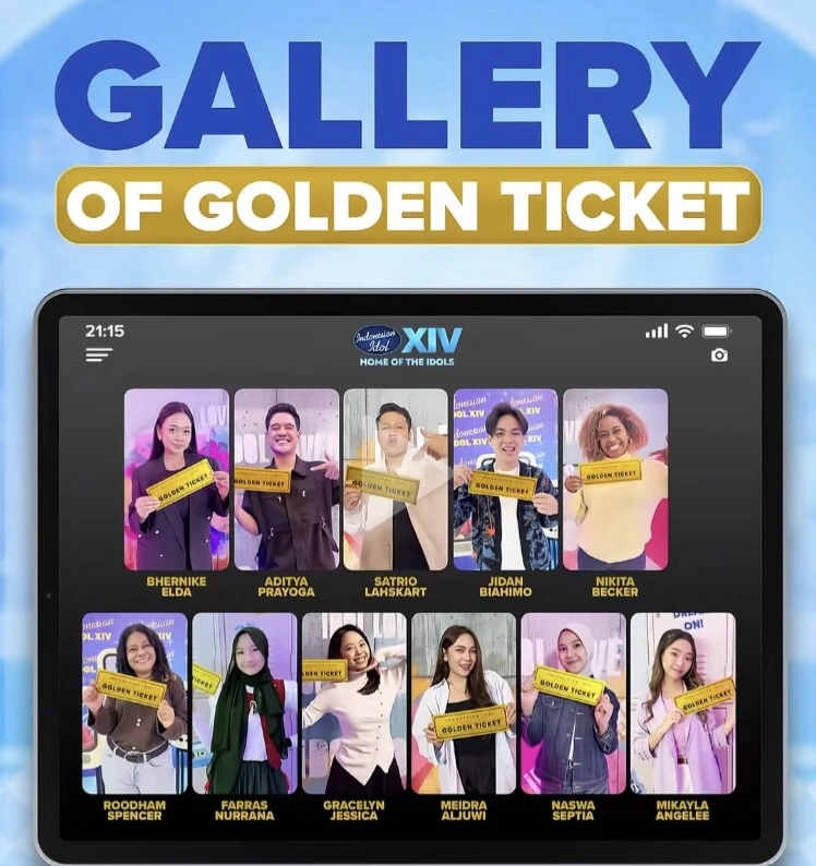 Daftar Penerima Golden Tiket Indonesian Idol Season 14 [Tiktok]