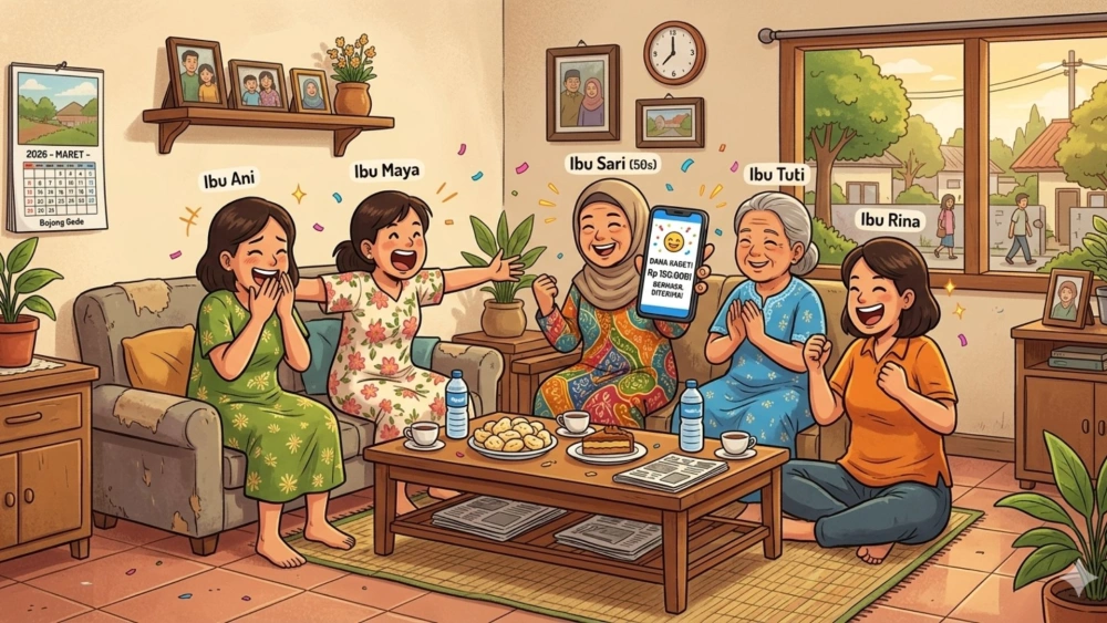 Dana Kaget yang selalu jadi serbuan warganet. [Gemini AI]