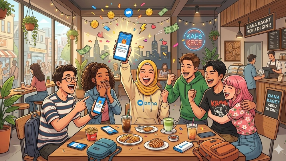 DANA Kaget yang sellau jadi serbuan warganet. [Gemini AI]