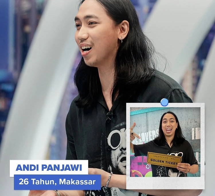 Dandy Panjawi Saat Dapat Golden Ticket Indonesian Idol S14 [Instagram]