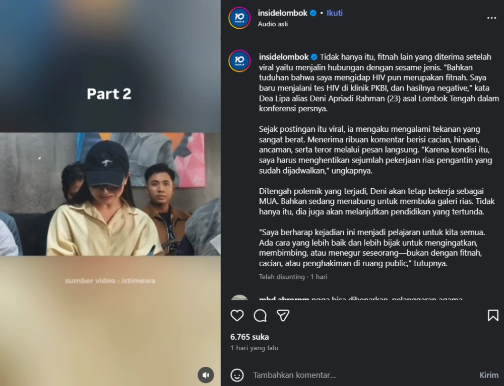 Dea Lipha Ngaku Dapat Ancaman