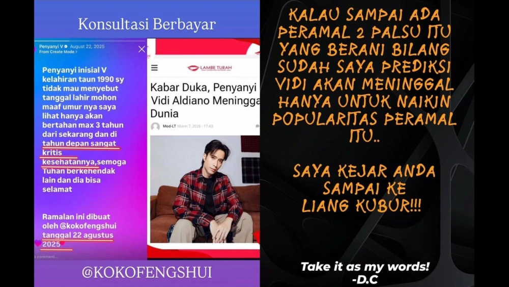 Oknum peramal yang diduga membuat Deddy Corbuzier geram. [Instagram]