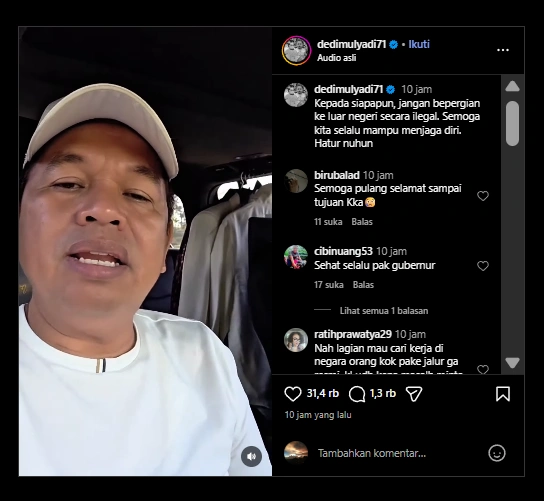 Dedi Mulyadi Tolong Tkw Asal Pangandaran Cc Instagram