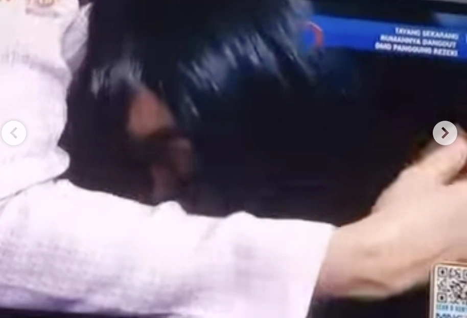 Denada Nangis diduga teringat Ressa Rossano di acara DMD. [TikTok]