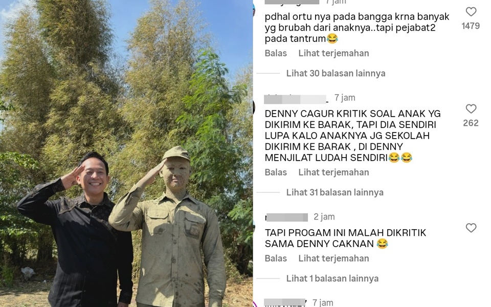 Denny Cagur Soal Kritik Program Barak KDM [Instagram]