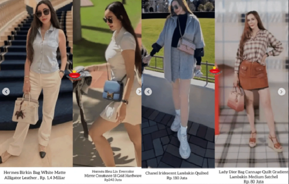 Deretan Tas Mahal Aura Kasih. [Instagram]