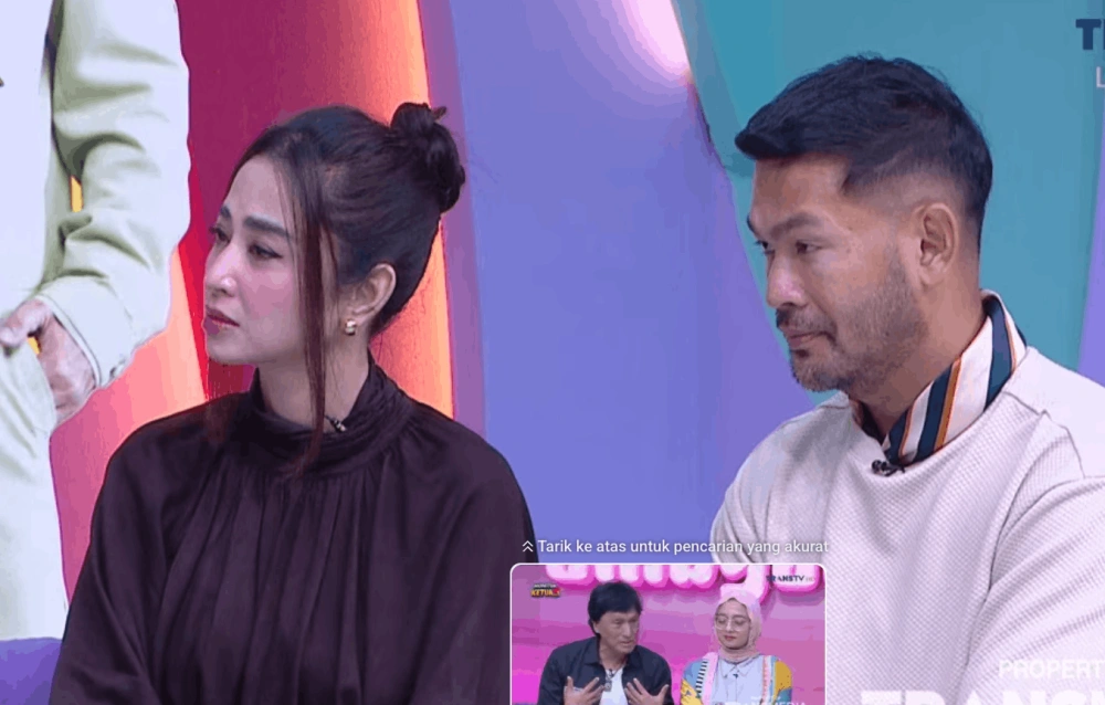 Dewi Perssik daan Rian Ibram. [Youtube/Pagi-Pagi Ambyar Trans TV]
